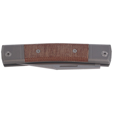 LionSteel bestMAN Natural Micarta, Clip Blade (BM1 CVN)