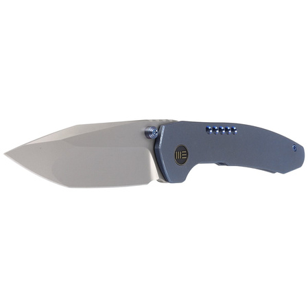 WE Knife Trogon Blue Titanium, Silver Bead Blasted CPM 20CV by Brian Brown (WE22002B-1)