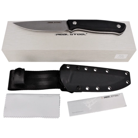 Real Steel Arbiter Black G10, Stonewash 9Cr18Mov by Ostap Hel knife (3811)