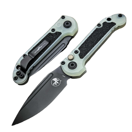 Microtech LUDT Gen III S/E Signature Automatic Knife Jade Green G10, Black M390MK by Tony Marfione (1135-1GTJGS-X4)