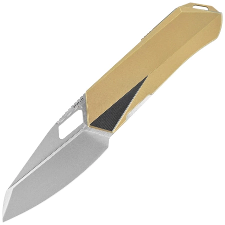 Nóż składany Remette Woodpecker Gold Titanium, Hand Grinding Pearlescent M390 (RTWP-G)