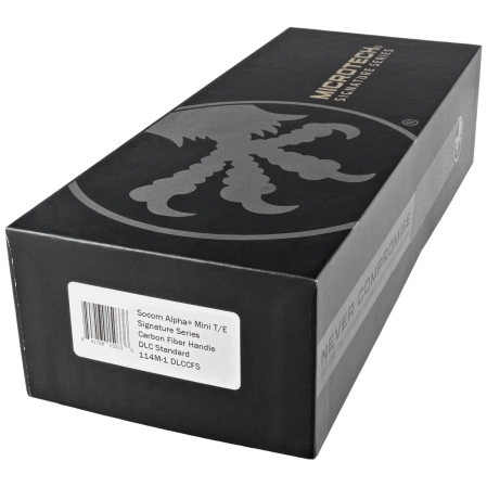 Microtech Socom Alpha Mini T/E Signature Carbon Fiber, Black DLC by Tony Marfione Knife (114M-1DLCCFS)