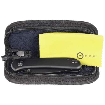 Civivi Qubit Black Aluminum, Black Stonewashed 14C28N (C22030E-1)