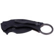 FOX Karambit Black Bird Black Carbon Fiber / Bronze Titanium, Black ELMAX by Bastinelli (FX-591 TIC BR)