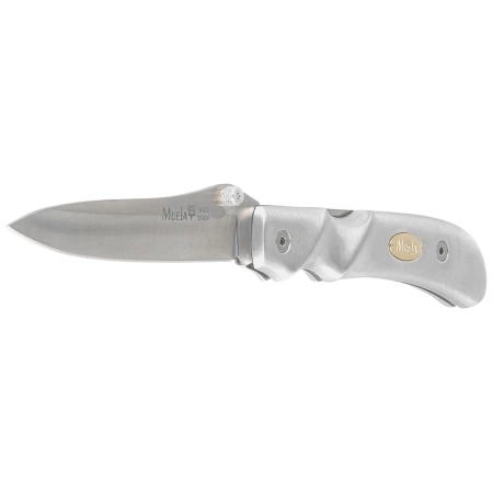 Muela AL-8 Gray Aluminum Knife, Satin X50CrMoV15