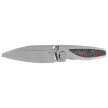 Nóż składany Rike Knife Baidi S Titanium/Red Carbon Fiber, Bead Blasted M390 (RK-Baidi-S-P/RCF)