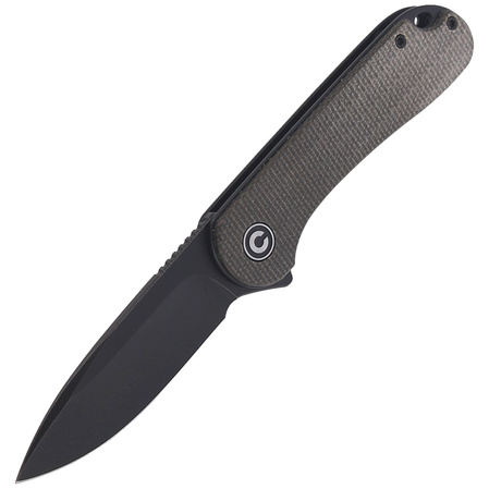 Nóż CIVIVI Elementum Flipper Green Micarta, Black Stonewashed (C907Z)