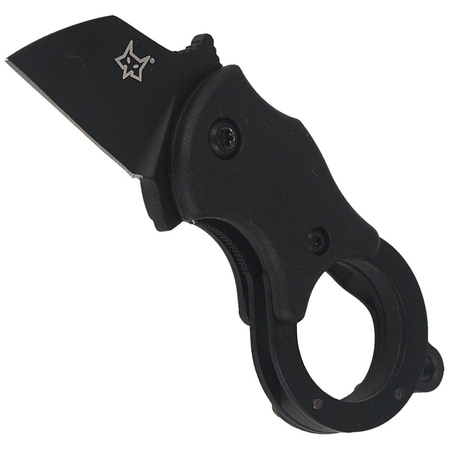 FOX Mini-TA Folding Knife FRN Black, Black Idroglider (FX-536 B)