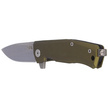 Nóż składany LionSteel Myto Green Aluminium, StoneWashed M390 by Molletta (MT01A GS)