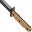 Third Decor Habitat Constrictor Knife Brown Rubberized ABS, Stonewashed/Satin 420 (H0302)