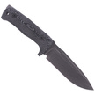 LionSteel Tactical Knife Black Micarta, PVD / Stone Washed Niolox by Molletta (T5B MI)