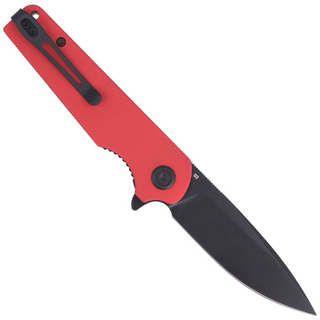 Nóż Kubey Knife Wolverine, Red G10, Dark Stonewashed D2 (KU233E)