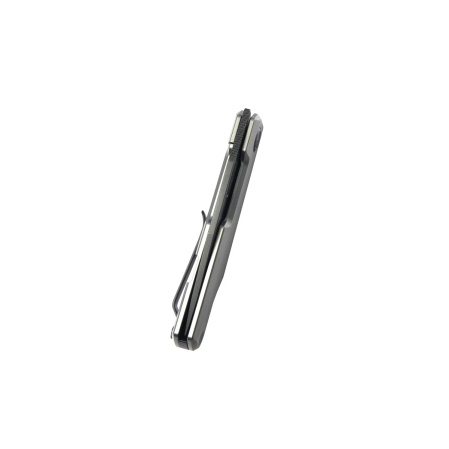 Nóż składany Kubey Verijero Grey Titanium, Blackwashed 14C28N by George Ovchinnikov (KB340B)