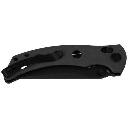 Nóż składany Kubey Hound Black G10, Blackwashed 14C28N by Maksim Tkachuk (KU172B)