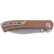 Sencut Knife Scepter Brown Micarta, Stonewashed 9Cr18MoV (SA03D)