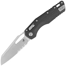 Nóż składany Microtech MSI S/E Ram-Lok Black Tri-Grip Polymer, Stonewashed P/S M390MK by Tony Marfione (210T-11PMBK)