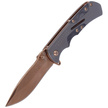 Martinez Albainox Knife Gray Aluminum, Copper Titanium 3Cr13MoV (18138)