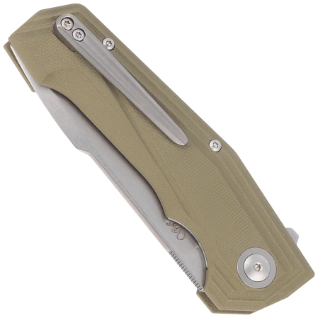 Viper Larius Green G10, Stonewashed M390 by Fabrizio Silvestrelli Knife (V5960GG)