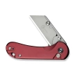 Civivi Elementum Utility Knife Burgundy Aluminum, Stonewashed 6Cr13 (C23039B-5)