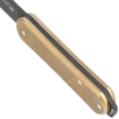 Fox Vulpis Brass, Black Top Shield M390 Pocket Knife (FX-VP108 OTB)
