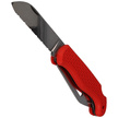 MAC Coltellerie Boat 2 Sailing Knife Red PP/TPE,  Satin W 1.4034 (MC BOT2.R)