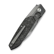 WeKnife Brr15 Gray Titanium/Shredded Carbon Fiber, Polished Gray M390 by Rafal Brzeski (WE24007-3)