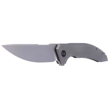 WE Knife Quixotic Gray Titanium, Silver Bead Blasted CPM 20CV (WE21016-1)
