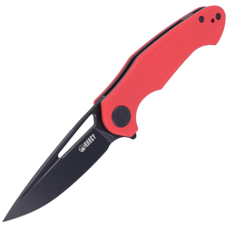 Nóż Kubey Knife Dugu, Red G10, Dark Stonewashed 14C28N (KU210F)