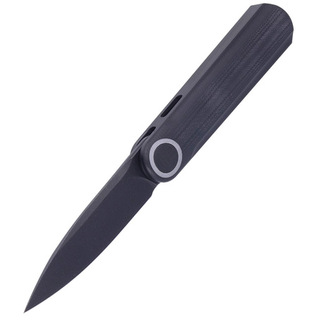 Nóż WE Knife Eidolon Drop Point Black G10, Black Stonewashed by Justin Lundquist (WE19074A-D)