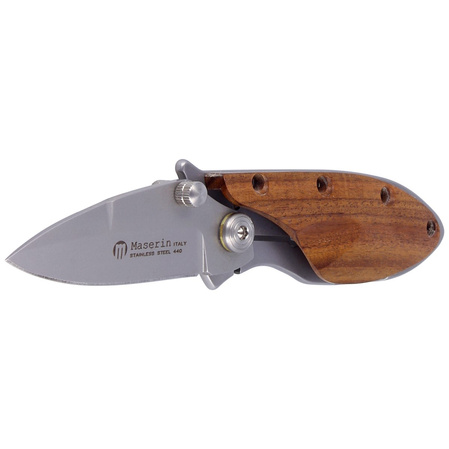 Maserin Onefold Pao Santos Wood, Bead Blasted 440C by Moris Baroni Knife (550/SA)