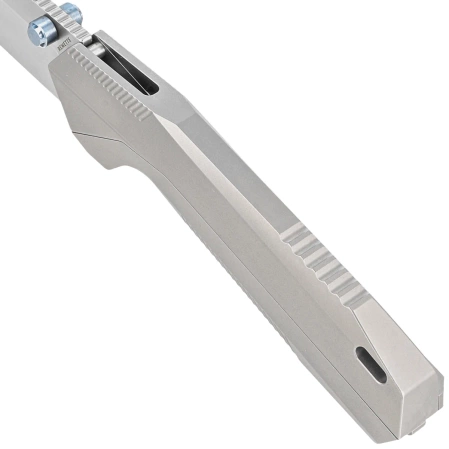 Remette RT-WK1-A Disassemble Knife Gray Titanium, Hand Grinding Pearlescent M390