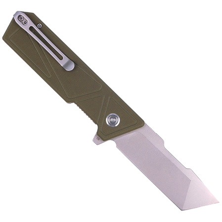 Nóż składany Kubey Avenger Outdoor KU104B Green G10, Bead Blasted D2