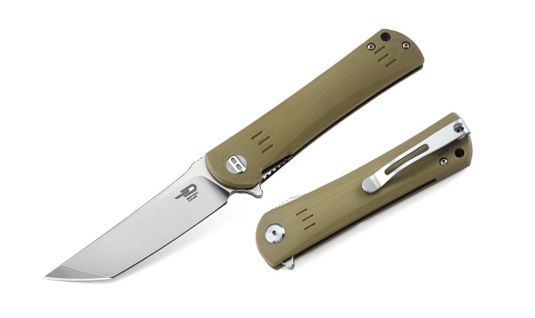 Bestech Kendo Knife Beige G10, Stonewashed / Satin D2 (BG06C-1)