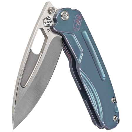 Nóż składany Medford Infraction Teal/Violet Multi-etch Titanium, Tumbled S45VN by Greg Medford