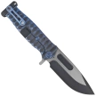 Nóż składany Medford USMC FF Black/Blue-Violet ''Diamond Head'' Titanium, Flm HW/Clip, Black DLC/Satin S45VN by Greg Medford (MK2044PQ-31A6-TFCF-PP)