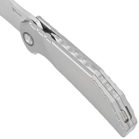 Nóż składany Reate Tiger Stripe Patterns Titanium, Belt Satin M390 by Alvin Lee (TG TSP.SAT)