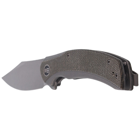 Nóż WE Knife Snick Gray Titanium / Dark Green Micarta, Gray Stonewashed (WE19022F-5)