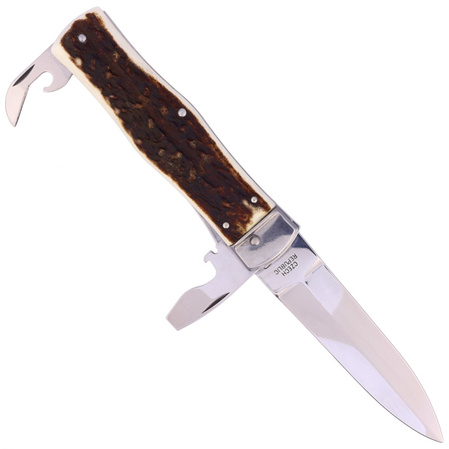Nóż sprężynowy Mikov Predator Deer Stag, Mirror 3ostrz (241-NP-3/KP)