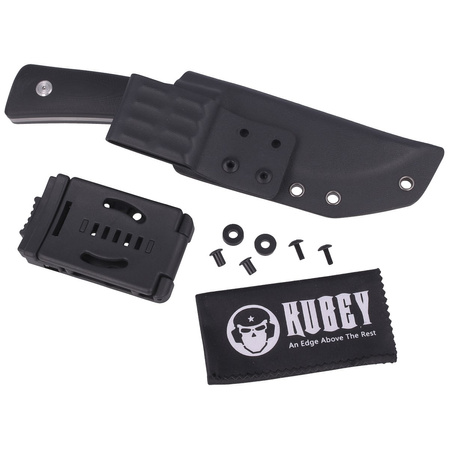 Nóż Kubey Knife Classical Full Tang, Black G10, Satin D2 (KU160B)