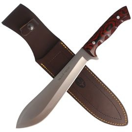 Muela Machete Pakka Wood Knife, Satin X50CrMoV15