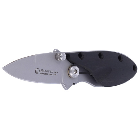 Maserin Onefold Ebony Wood, Bead Blasted 440C by Moris Baroni Knife (550/EB)