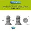 Zestaw śrub do klipsów Civivi, Black Stainless Steel 10 szt. (CA-12A)