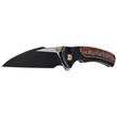 WE Knife Ziffius LE No 140/310 Black Titanium/Flamed, Black Stonewashed/Satin CPM 20CV (WE22024D-1)