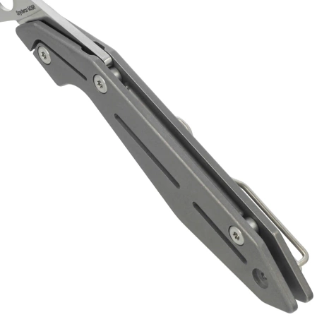 Nóż składany Spyderco Nand Gray Titanium, Satin M398 by Paul Alexander (C270TIP)
