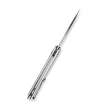 Sencut Squiggy Knife White / Black G10, Satin 9Cr18MoV (S24082A-1)