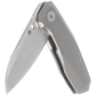 Nóż składany Spyderco Techno 3 Gray Titanium, Satin CTS XHP by Marcin Slysz (C158TIP3)