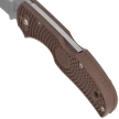 Spyderco Native 5 Lightweight Sprint Run Knife Brown FRN, Satin CPM 15V by Sal Glesser (C41PBN15V5)