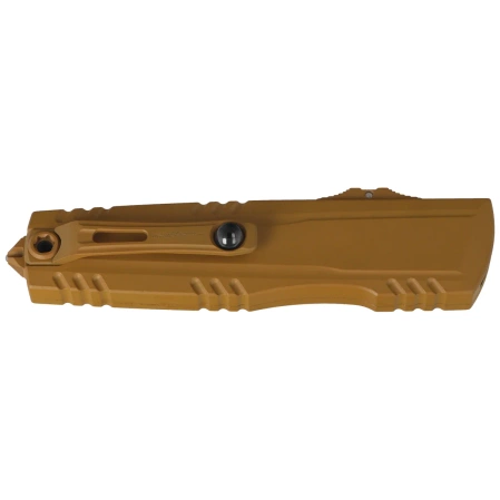 Nóż automatyczny OTF Microtech Luminary ZBP D/E Signature Cerakote RAL-8000 Aluminium, Cerakote RAL-8000 M390MK by Tony Marfione (1270-1CRAS)