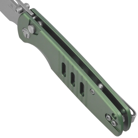Bestechman Vector Knife Green Aluminum, Bead Blasting D2 (BMK15C)