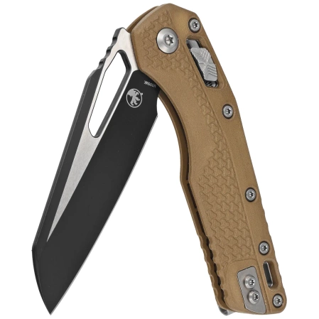 Nóż składany Microtech MSI S/E Ram-Lok Dark Earth Tri-Grip Polymer, Black/Bead Blasted M390MK by Tony Marfione (210T-1PMDE)